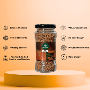 French Vanilla & Swarn Caramel Premium Instant Coffee 50 gms - Meuco