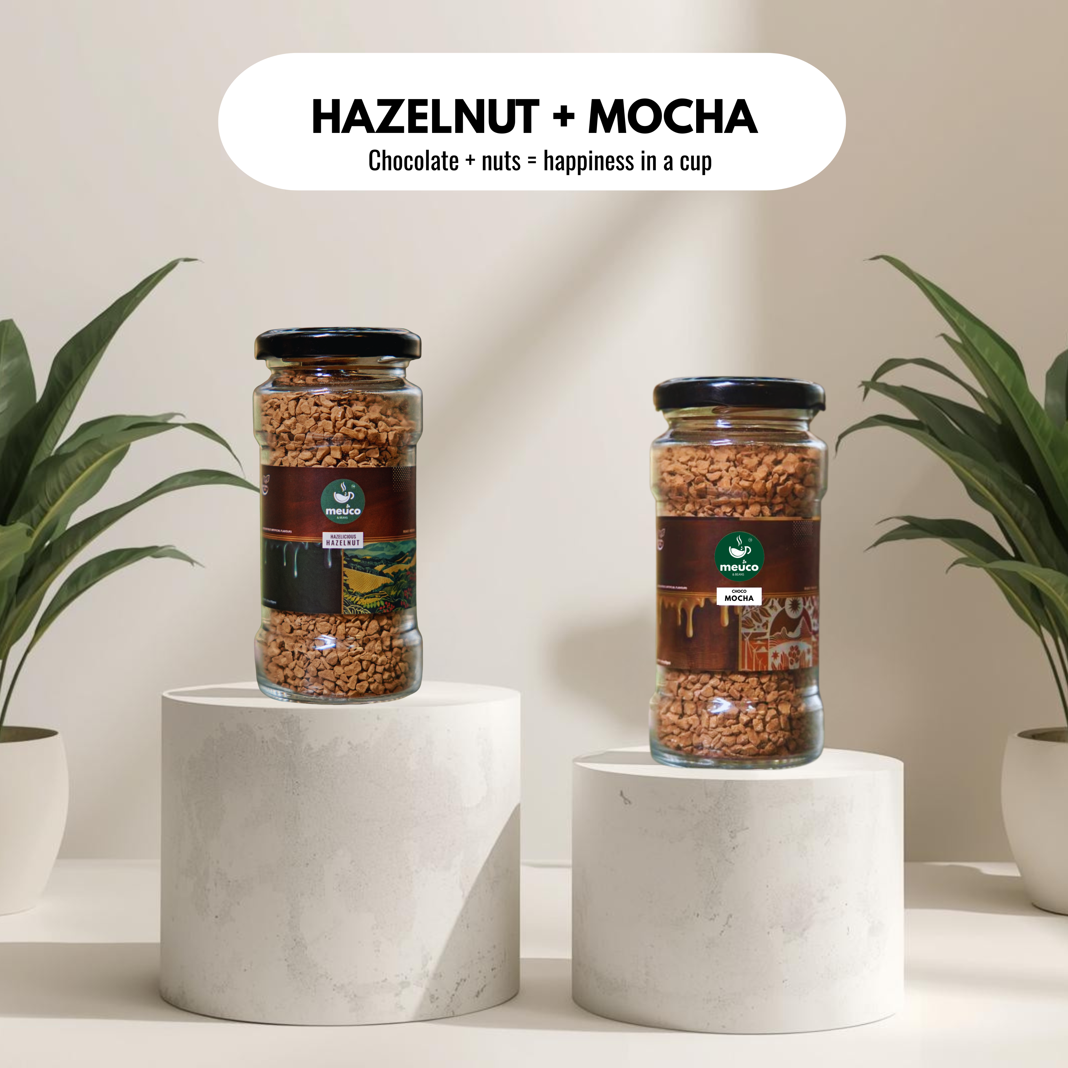 Hazelicious Hazelnut & Choco Mocha Premium Instant Coffee 50 gms