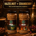 Hazelicious Hazelnut & Royal Cranberry Combo Premium Instant Coffee 50 gms
