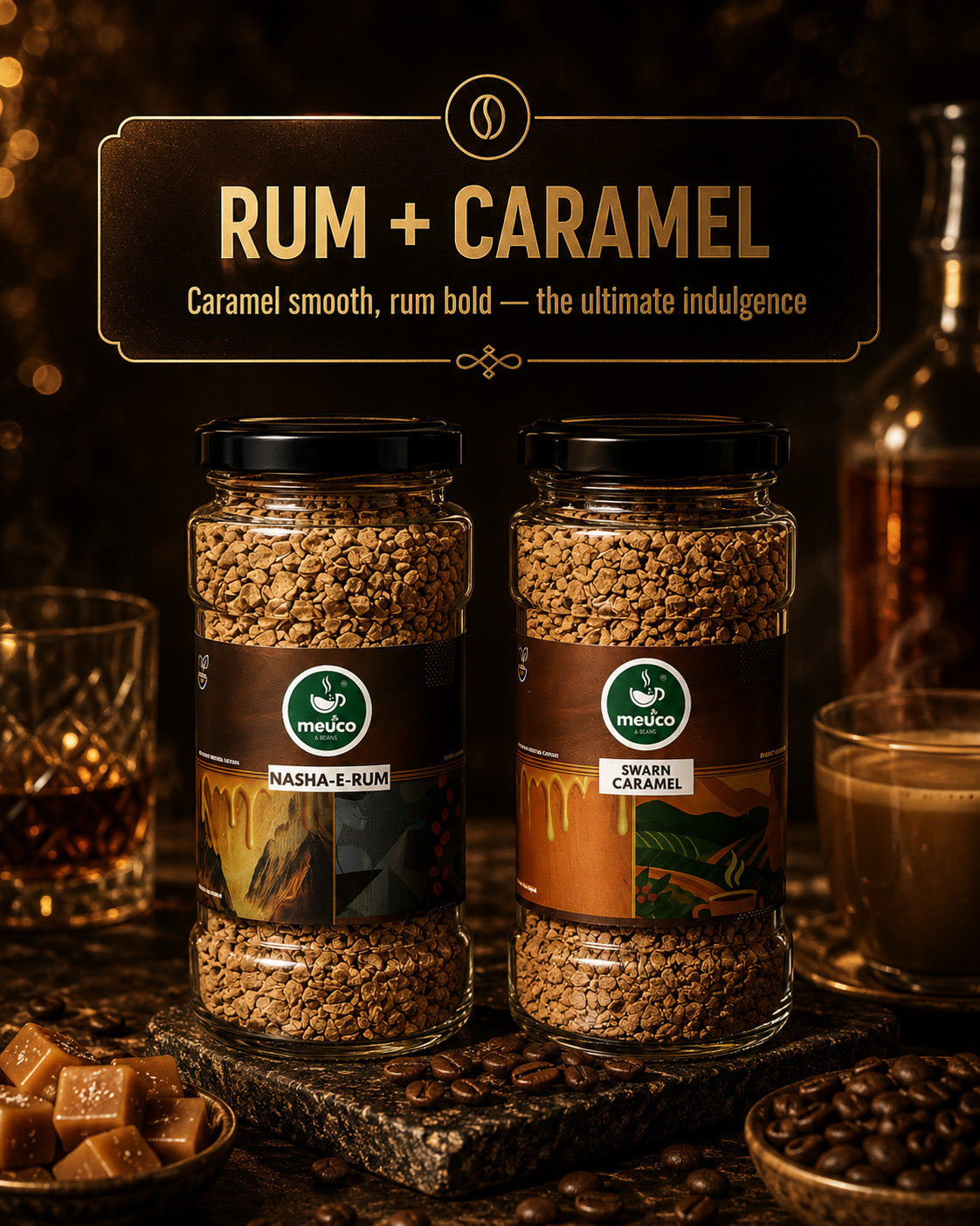 Nasha-E-Rum & Swarm Caramel Premium Instant Coffee 50 gms