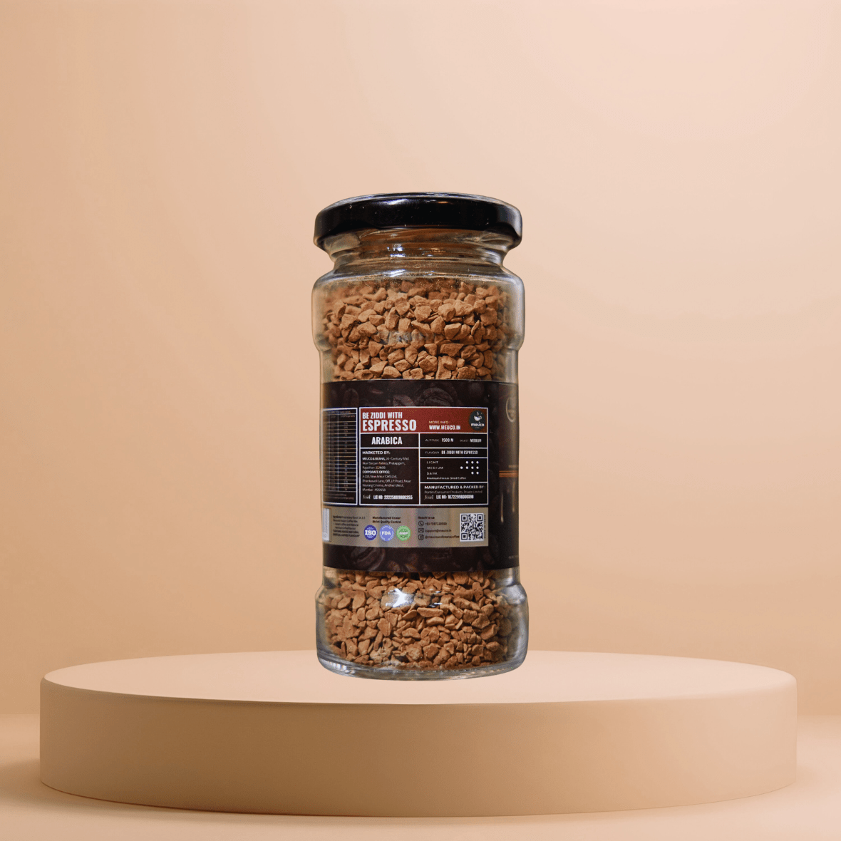 Be Ziddi With Espresso Premium Instant Coffee 50 gms - Meuco