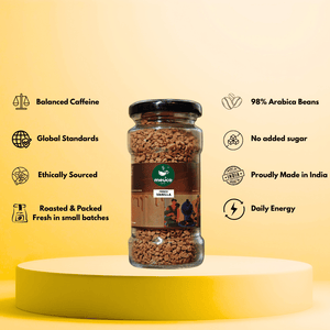 French Vanilla & Swarn Caramel Premium Instant Coffee 50 gms - Meuco