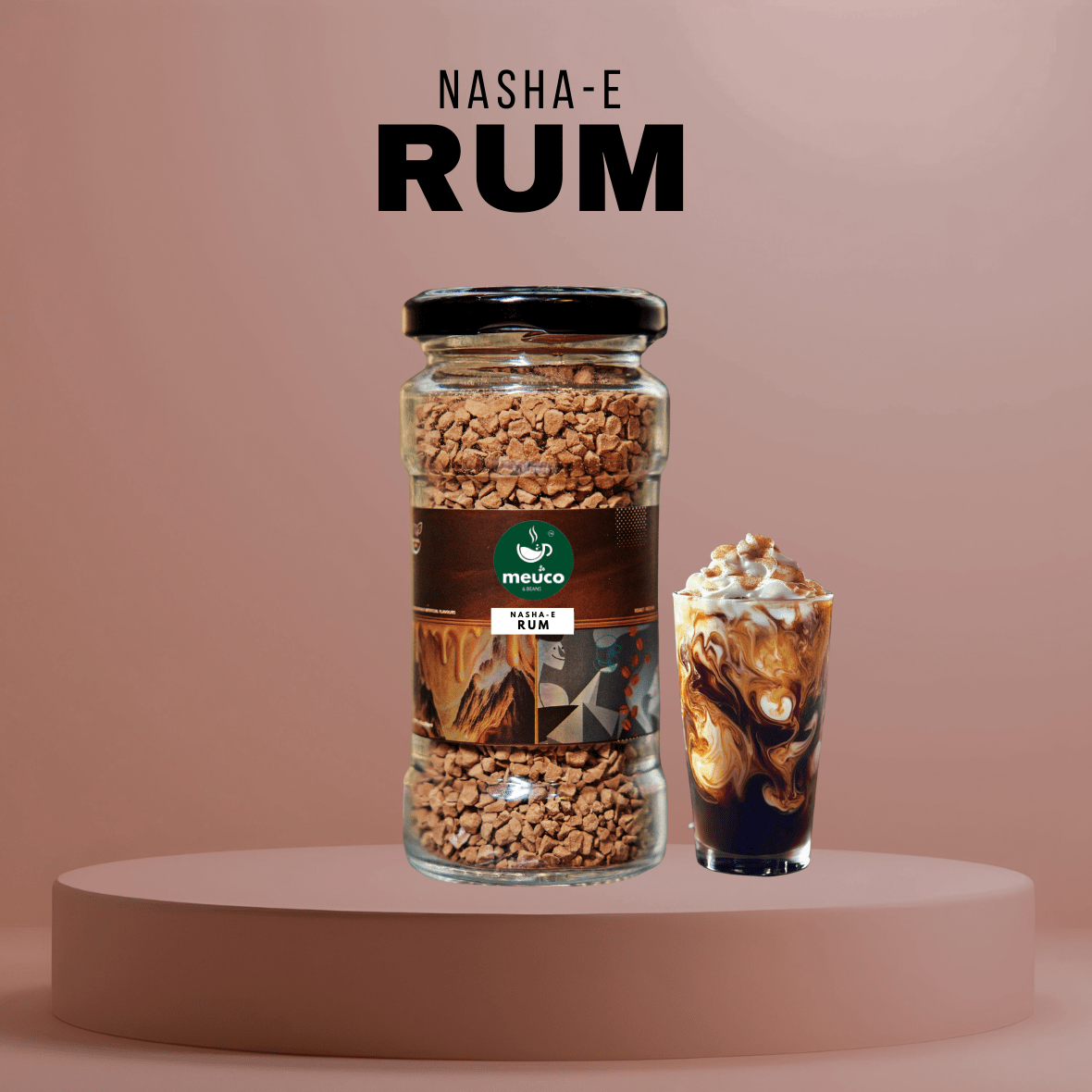 Nasha-E-Rum Premium Instant Coffee 50 gms - Meuco